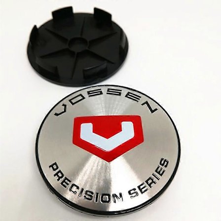 4 st 68mm Vossen Precision Series Bil Hjul Centrumkåpa Fälgar Navkapslar Skydd 65mm Klistermärke Emblem Badge Nav Auto Styling, A