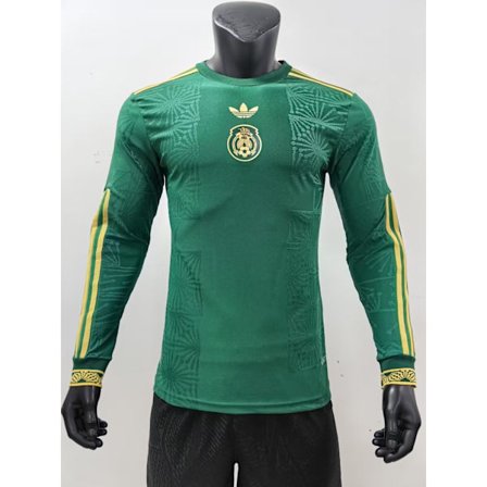 25-26 Mexikos landslag i fotboll grön långärmad spelar fotbolls t-shirt S-3XL