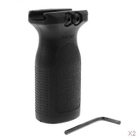 2x Taktiskt Vertikalt Främre Handgrepp För Picatinny Front Rail Rvg Svart