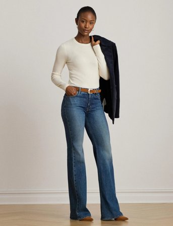 Lauren Ralph Lauren Cotton-Blend Sweater - Cream - S