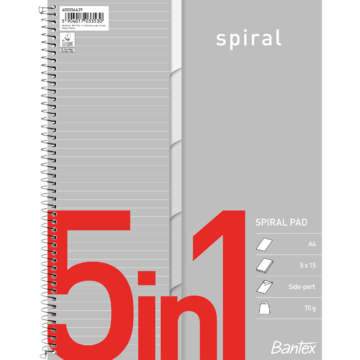 Spiralhefte A4 Linjert 5x15