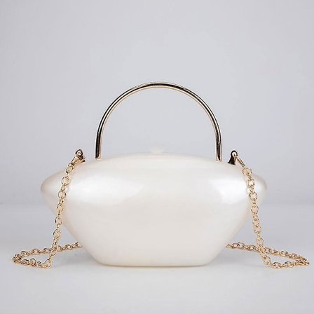 Håndveske Damevesker Kampanje Kvadrat Kjoler Skulderpose Side Crossbody Tote Trend Dame Kjede Lommebøker Håndvesker(21x10.5x9cm,Beige Vanlig Kjede)