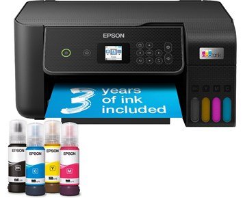 Epson-Epson ET-2871-EcoTank ET-2871 A4 multifunksjonsskriver med Wi-Fi-Printing & scanning-Blekkskrivere