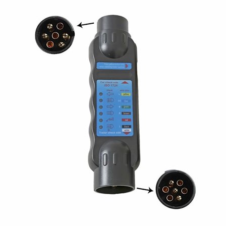 12V Trailerstik Tester 7-polet Han-Tester Trailerstik Lamper Ledninger Kredsløb Diagnostisk Værktøj - Passer til Trailer Lastbil Autocamper Bil