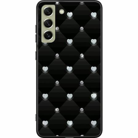 Samsung Galaxy S21 Fe 5g Svart Skal Bling Heart