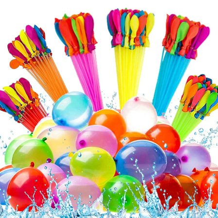 222 stk. vandballoner, selvlukkende vandbomber, slut med kedelig påfyldning og knytning af vandballoner