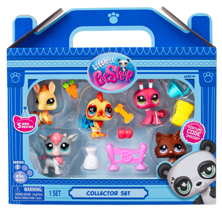 LITTLE PET SHOP LITTLEST FARM BESTIES COLLECTORS 5 PK Dockor & figurer ONESIZE