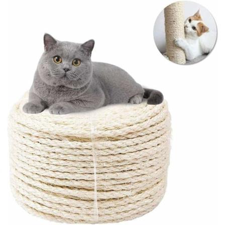 Kattetretau, kattesisaltau for katt, sterk og holdbar for skraping tau, hagetau, for katter, skraping tau, hagebunting, hjem og hage