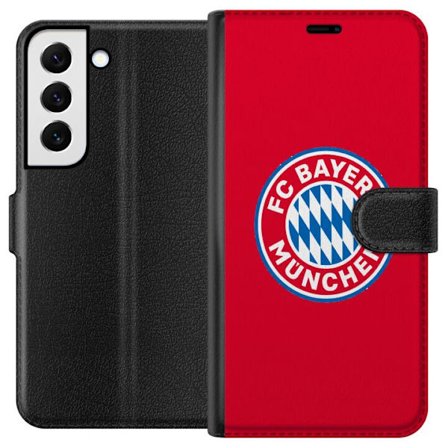 Kompatibelt Lommeboketui til Samsung Galaxy S22 5G Bayern röd logo
