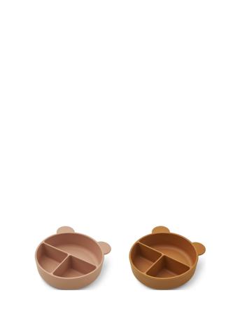 Connie Divider Bowl 2-Pack Home Meal Time Plates & Bowls Bowls Rosa Liewood*Betinget Tilbud