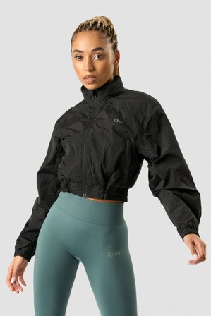 ICANIWILL - Mercury Cropped Jacket Black - Dames - sportkleding van ICIW