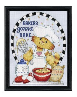 Broderikit Billede Kat Bager - Design Works Crafts