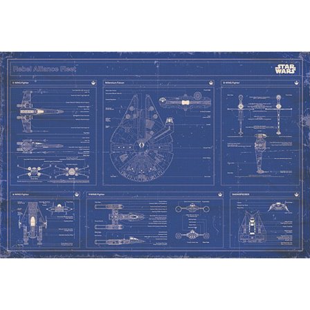 Star Wars - Rebel alliance fleet blueprint
