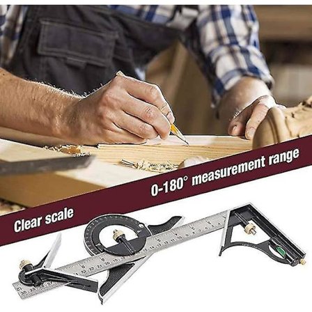 Kombinationssvømmetøjslinjal Træbearbejdning Rustfrit Stål