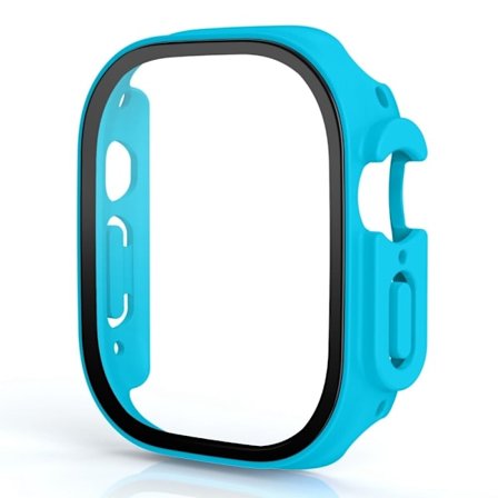 Apple Watch Ultra-cover med skærmbeskyttelse af hærdet glas - Søblå
