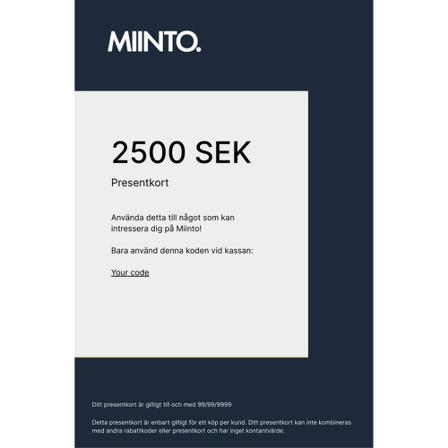 Miinto Gift Cards - Accessoarer - Vit - Unisex - Storlek: One Size, unisex, Storlek: ONE SIZE