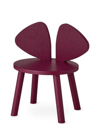 Mouse Chair 2-5 Years Home Furniture Chairs & Stools Punainen Nofred