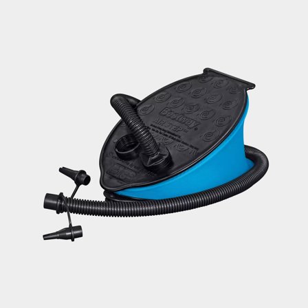 Bomba de pie Bestway Air Step 800 Azul + manguera flexible + adaptadores de válvula
