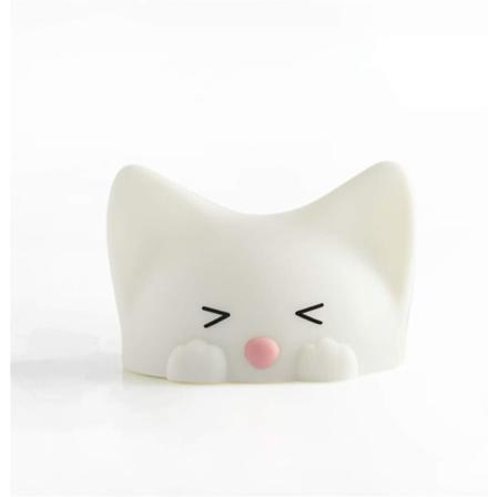 Myk silikonnattlys for barn - søt katt - 7 fargevariasjoner - LE