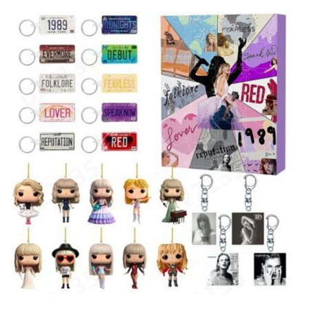 Musikelsker Julekalender Armbånd 2024 til Elskere 24 Dage Jule Nedtælling Kalender DIY Smykkefremstillingssæt Gave 22 Charms Perler Vedhæng, 4