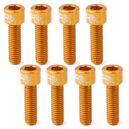 8 stk sykkel flaske skrue sykkel bur holder GULL