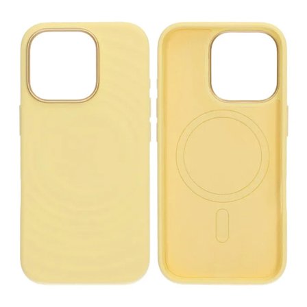 Mobilskal Silikon för iPhone 16 Pro - Gul med Kameraskydd