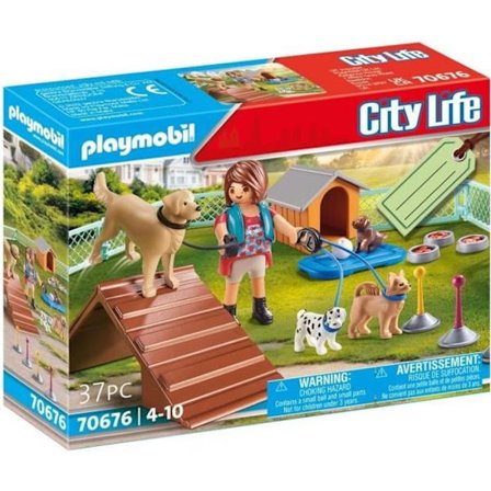PLAYMOBIL 70676 Pedagog- och hundset, Stadsliv, För barn, från 4 år, 37 stycken