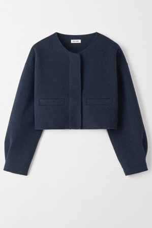 Soft Goat - Cropped Jacket - Cashmere jacket - XL - Denim Blue