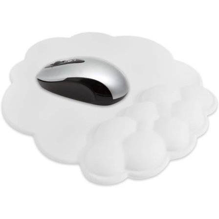 Musmoln Handledsstöd, Ergonomisk Musmatta med Memory Foam, Söt Musmatta Handledsstöd för Dator, Laptop, Mac, Gaming, Hemmakontor (Vit)