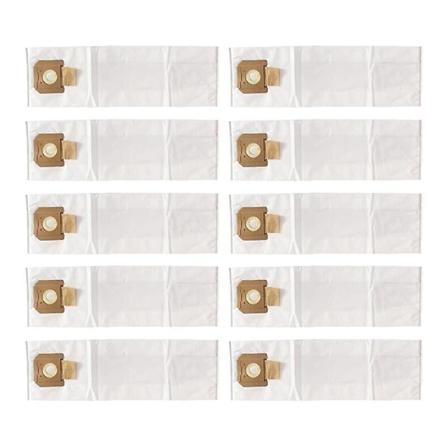 10 stk. Støvsugerposer til Nt65/2 Nt75/2 Nt80/1 Støvsuger Dele 6.904-285.0 [L] White