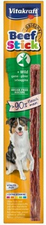 Vitakraft Beef Stick Gusto Selvaggina Snack Cani Adulti Busta 12g