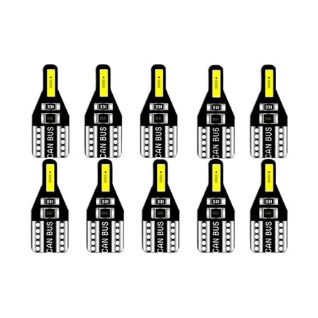 10 st T10 W5W LED-bilinteriörlampa för Avensis Opel Mokka Focus 2 3 Fiesta 12V