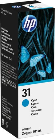 HP 31 70 ml cyan originalbläckflaska, 191628349487