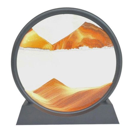 Ny Hot 2023 Bevegelig Sandkunst Bilde Rundt Glass 3d Dyp Hav Sandlandskap I Bevegelse Display Flytende San