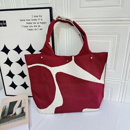 Stickad handväska Knot handledsväska 1 1