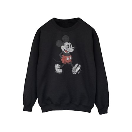 Mickey Mouse Unisex Vuxen Walking Sweatshirt XXL Svart