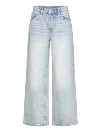 Monki Missy Low Waist Loose Straight Leg Jeans - Blue - 29 x 32