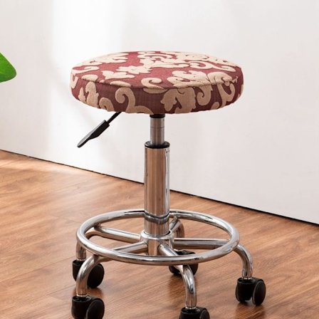 Elastisk rundt skammelbetræk bar rund drejestolsbetræk