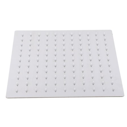 Rustfritt stål høytrykks dusjhode med regnfall, firkantet fossefall, full kroppsdekning