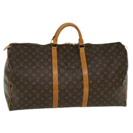 Louis Vuitton Vintage, Pre-owned Canvas travel-bags Bruin, Dames, Maat:ONE Size,leer