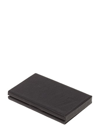 Personal Card Holder Grey Design Letters
