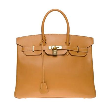 Hermès Vintage Pre-owned Leather handTass , Geel , Dames , Maat: ONE Size Vintage Tassen