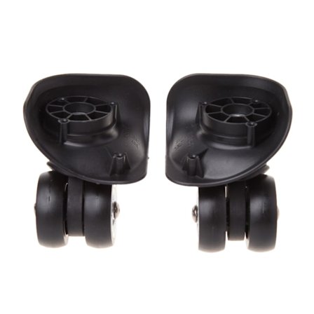 2x Resväska Bagagetillbehör Universella 360 graders Svängbara Hjul Vagn Hjul