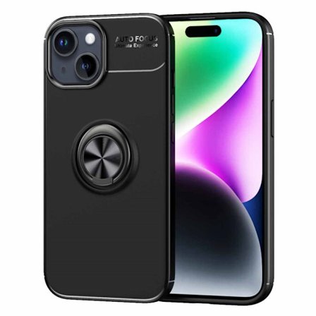 Skal Med Ringhållare iPhone 15 Plus Svart