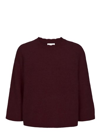 Nümph Nuriette Selma Pullover - Burgundy - S/M