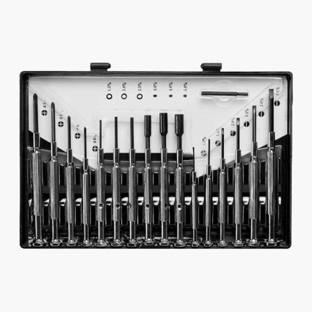 Precisionsmejselsats 17 delar.