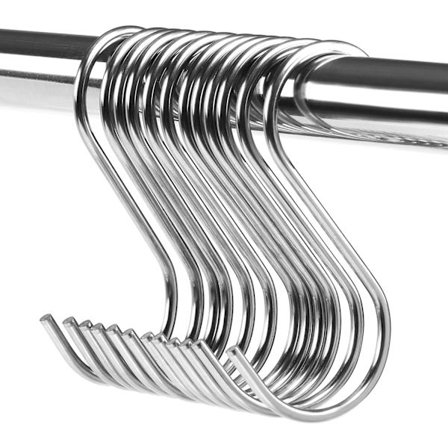 Festsmycken 12 st S-formade krokar i rostfritt stål Bestick Ho