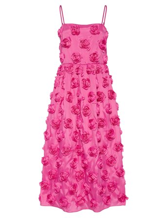 Yasrossie Strap Midi Dress - Ka Event Pink YAS