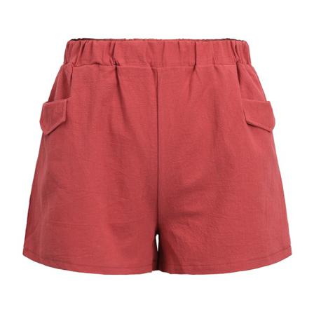 Damshorts Sommar Casual Linne Andas Hög Midja Short St