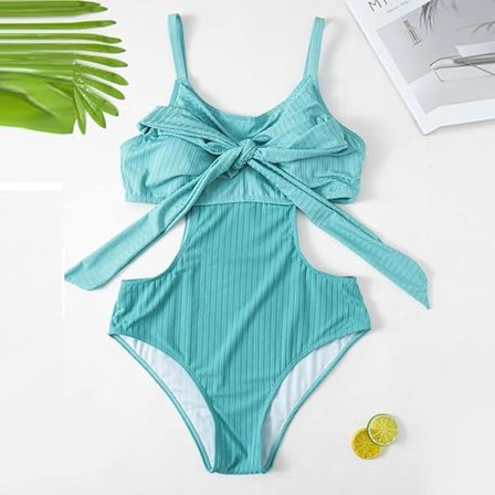 1 st (Grön, XXXL) Solrosdam Beach Sarong Kjolar Bikini Ribbad